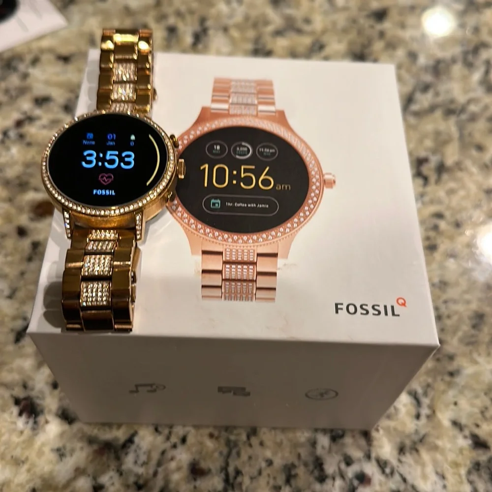 Fossil Q Gen 3 Venture Women’s Smartwatch FTW6008 Rose Gold - Picture 1 of 1